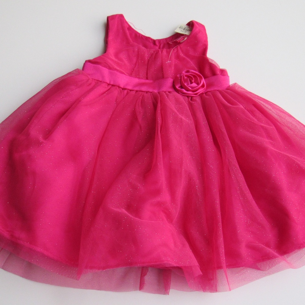PinkyBaby Girls 12/18 Month Dress Magneta Pink